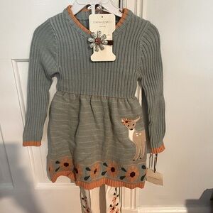 Cynthia Rowley Sweater Dress and Tights Size 4